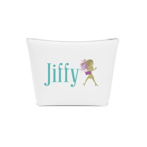 Chic Cotton Cosmetic Bag, Makeup Organizer, Travel Pouch, Gifts for Her, Stylish Storage, Jiffy Design
