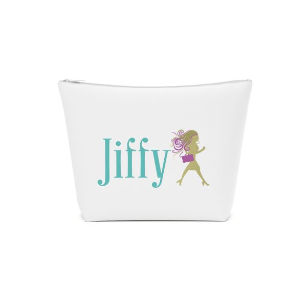 Chic Cotton Cosmetic Bag, Makeup Organizer, Travel Pouch, Gifts for Her, Stylish Storage, Jiffy Design - Image 2