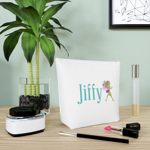 Chic Cotton Cosmetic Bag, Makeup Organizer, Travel Pouch, Gifts for Her, Stylish Storage, Jiffy Design - Image 8
